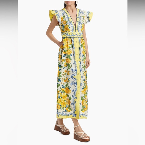 FARM Rio Dresses & Skirts - Farm Rio

Sicily Scarf Cotton Flutter Maxi Dress